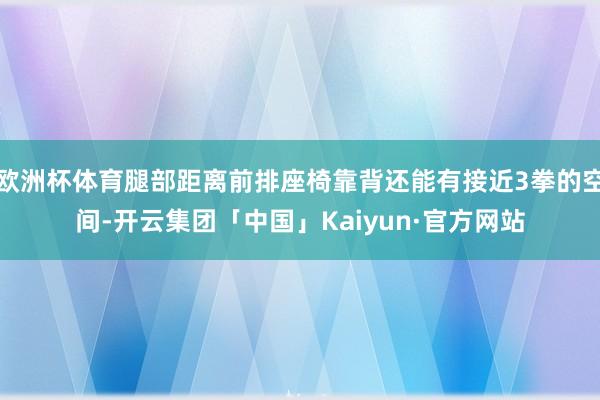 欧洲杯体育腿部距离前排座椅靠背还能有接近3拳的空间-开云集团「中国」Kaiyun·官方网站