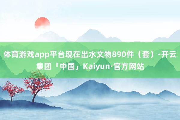 体育游戏app平台现在出水文物890件（套）-开云集团「中国」Kaiyun·官方网站