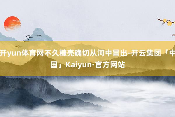 开yun体育网不久糠壳确切从河中冒出-开云集团「中国」Kaiyun·官方网站